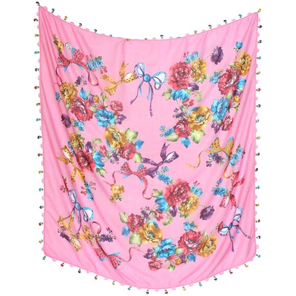 Tulbent Scarf Handmade Crochet Detailing NWOT - Picture 4 of 9